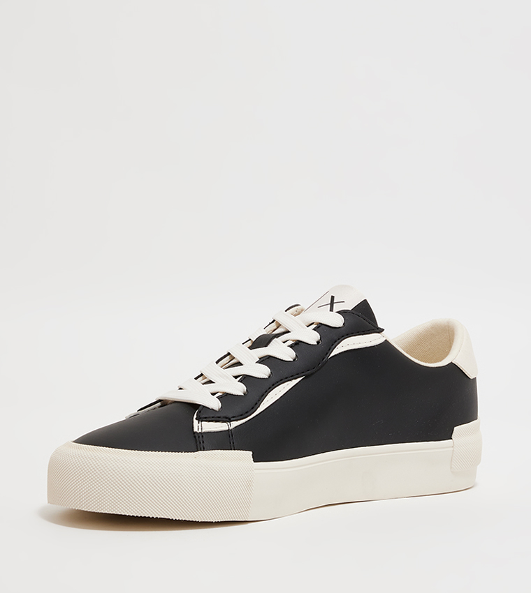 Armani platform sneakers hotsell