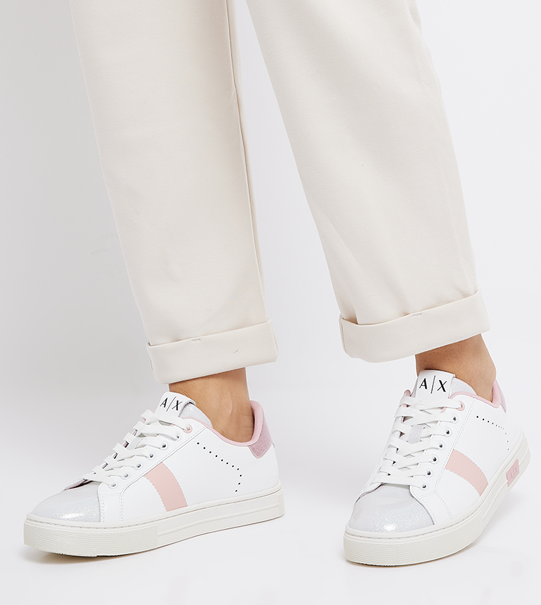 Color Block Lace Up Sneakers
