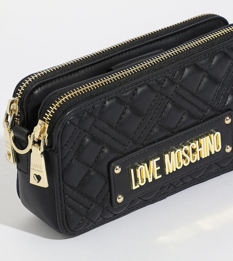 Moschino cross discount body bag black