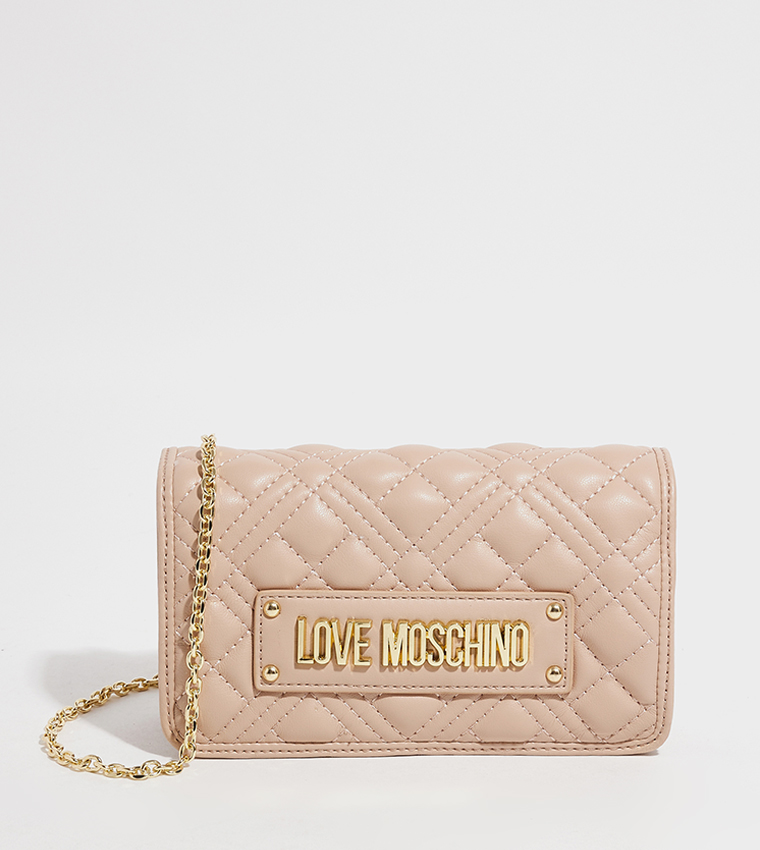 Quilted crossbody love discount moschino