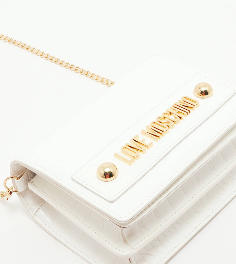 Croc Textured Crossbody Bag