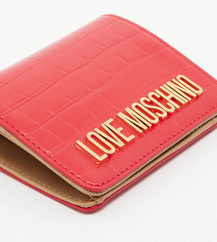 Love moschino best sale wallet red