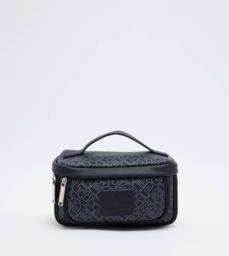 Monogram Detail Toiletry Bag
