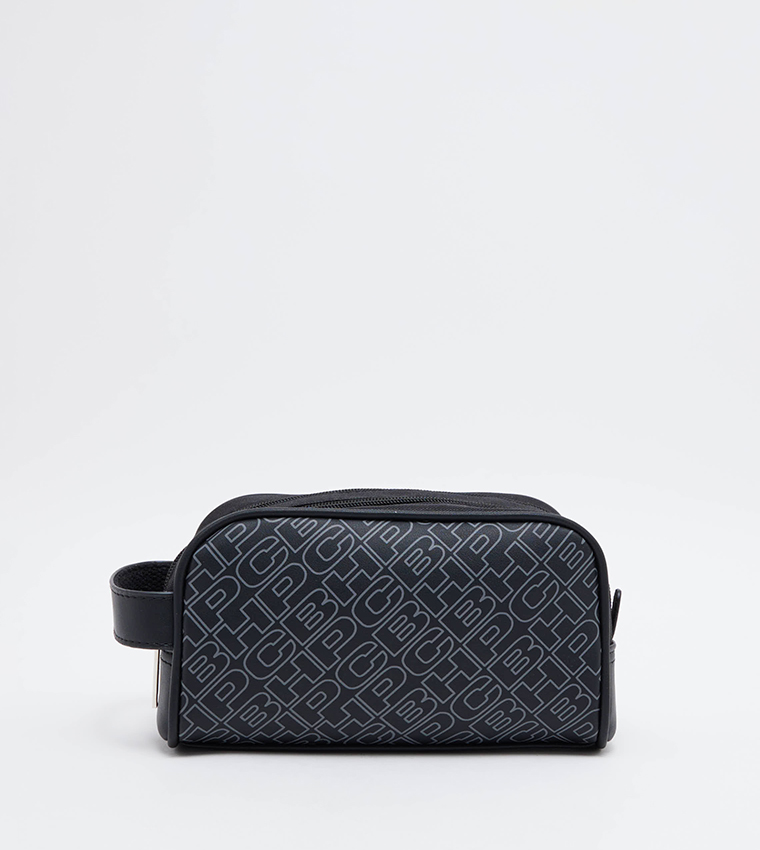 Monogram Detail Toiletry Bag