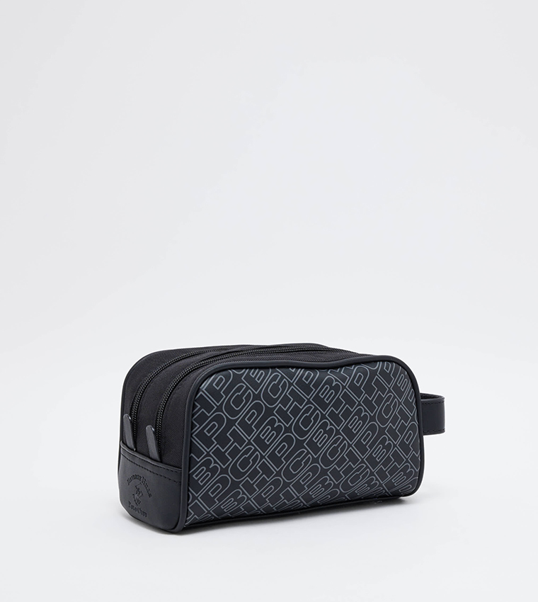 Monogram Detail Toiletry Bag