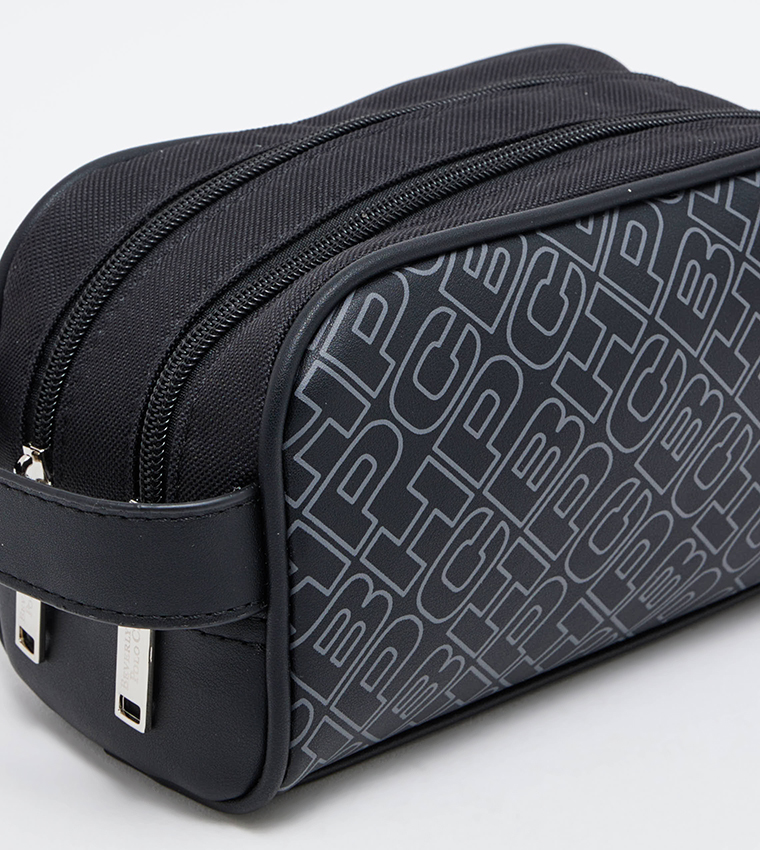 Monogram Detail Toiletry Bag
