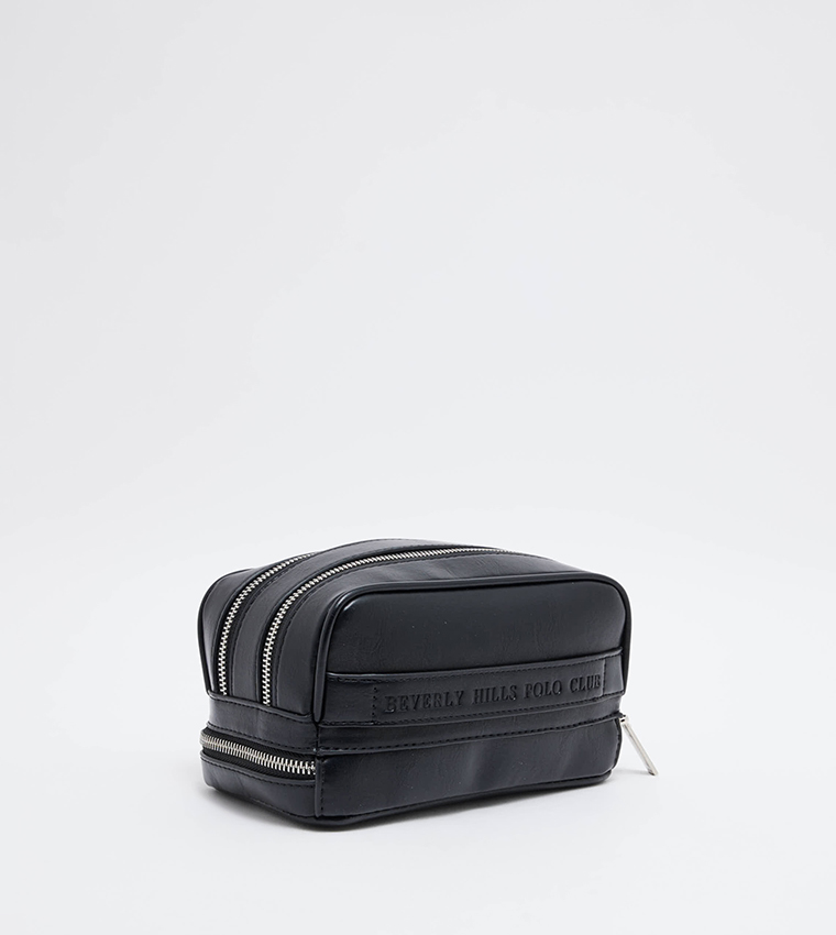 Logo Embossed Toiletry Bag