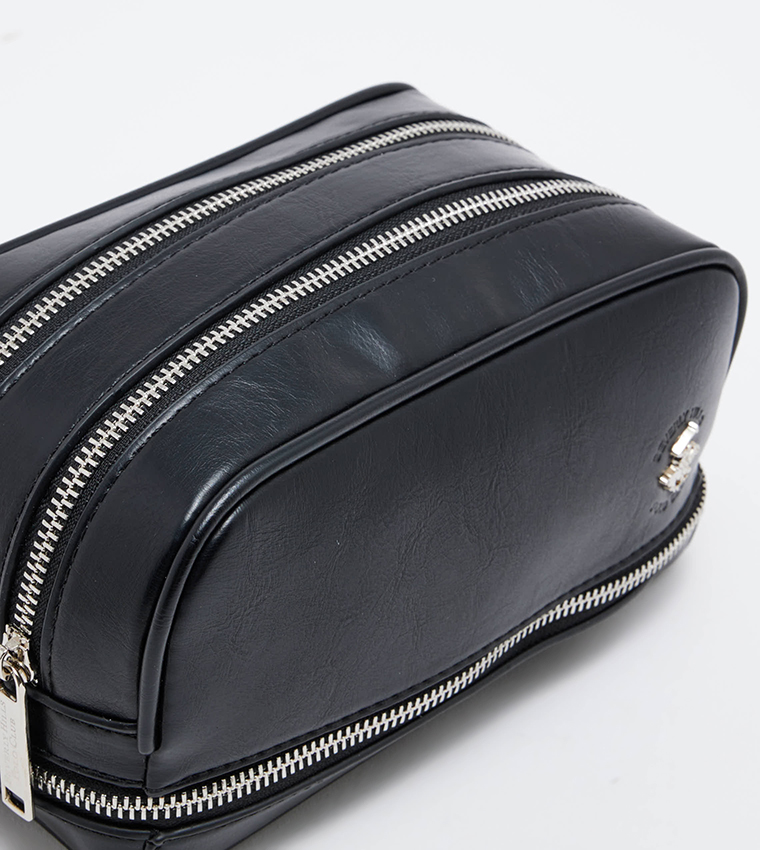 Logo Embossed Toiletry Bag