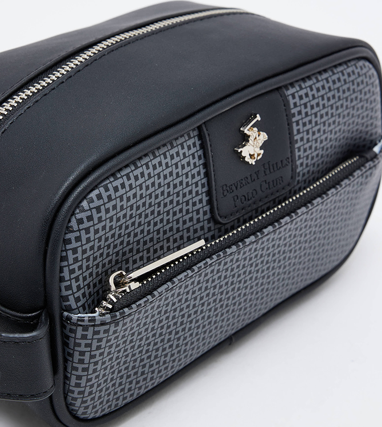 Logo Detail Toiletry Bag