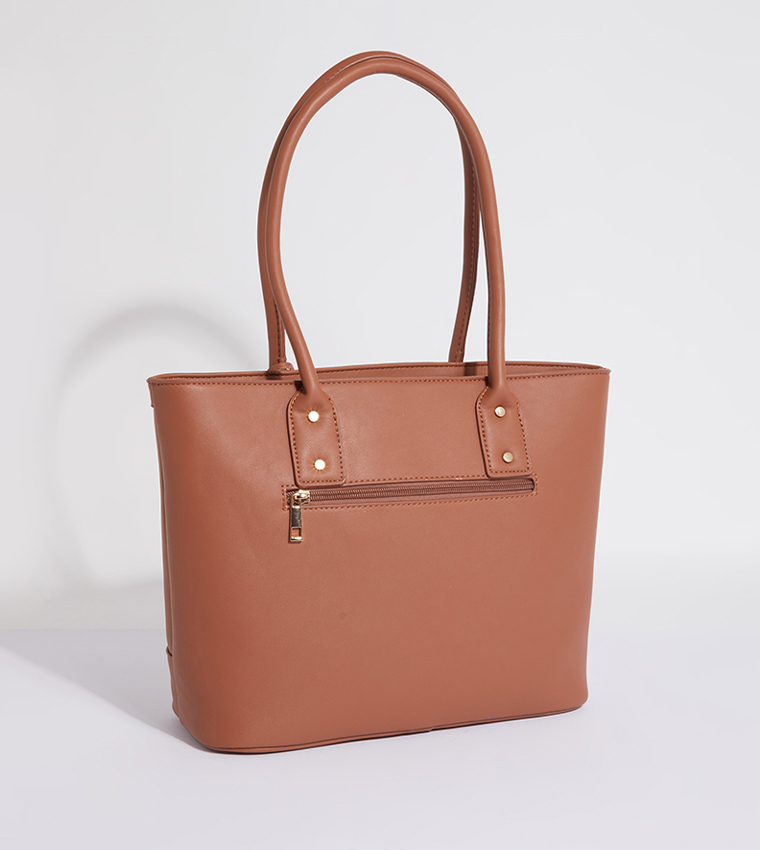 Logo Detail Tote Bag with Coin Pouch