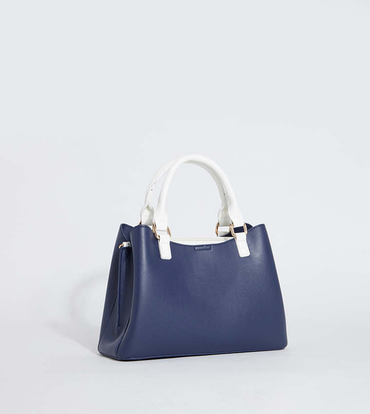 Logo Metal Satchel Bag