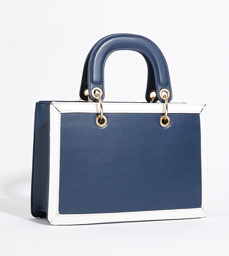 Contrast Trim Mini Tote Bag