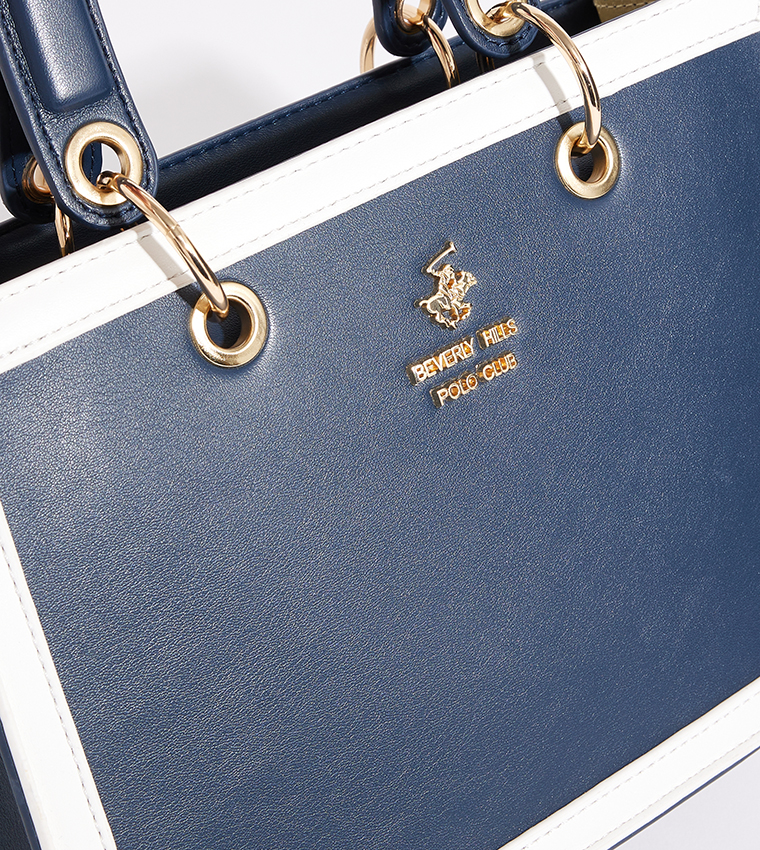 Contrast Trim Mini Tote Bag