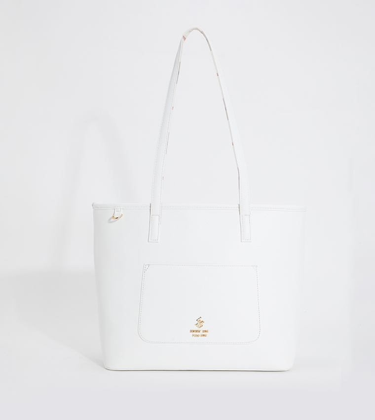 Logo Detail Tote Bag with Pouch