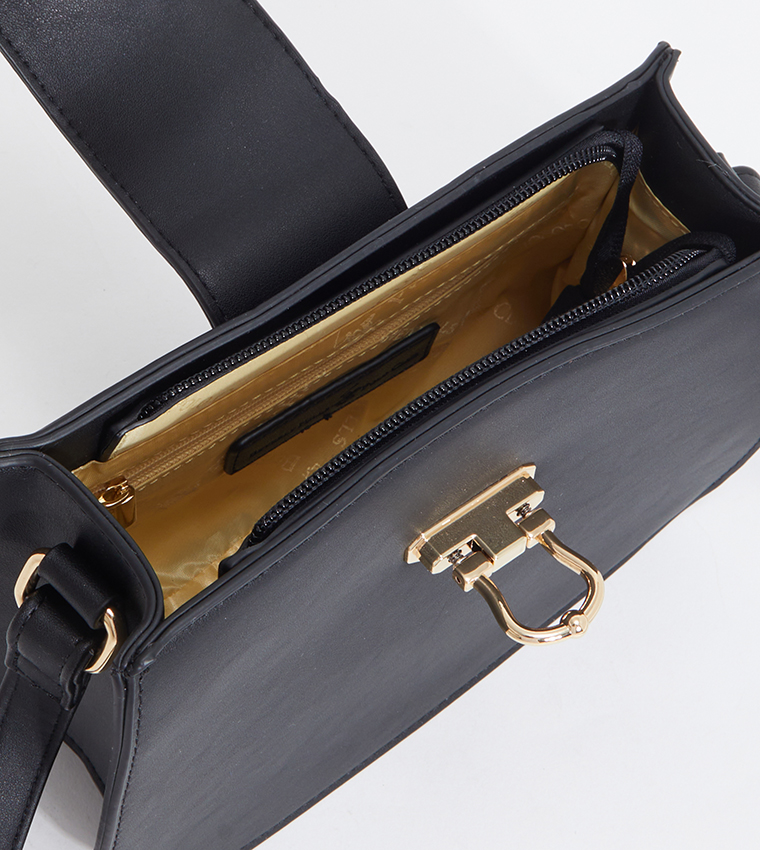 Logo Metal Crossbody Bag