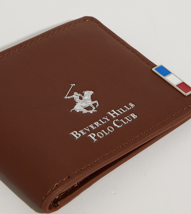 Logo Metal Bi-Fold Wallet
