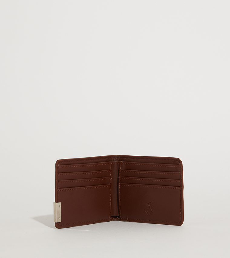 Logo Metal Bi-Fold Wallet