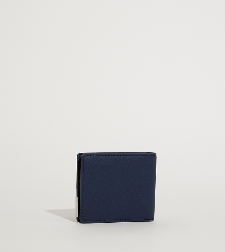 Logo Metal Bi-Fold Wallet