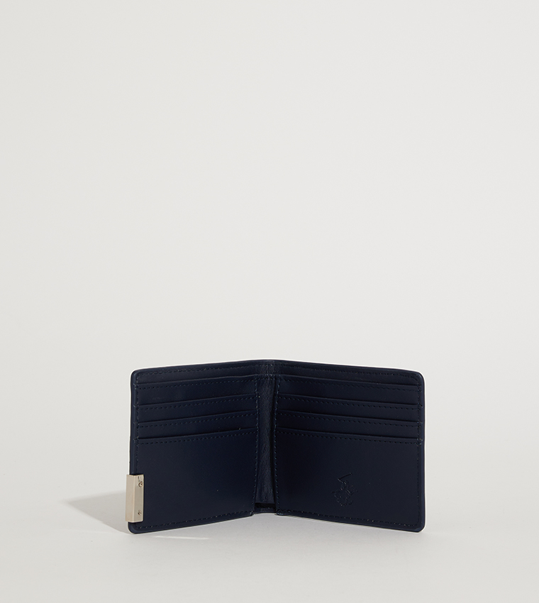 Logo Metal Bi-Fold Wallet