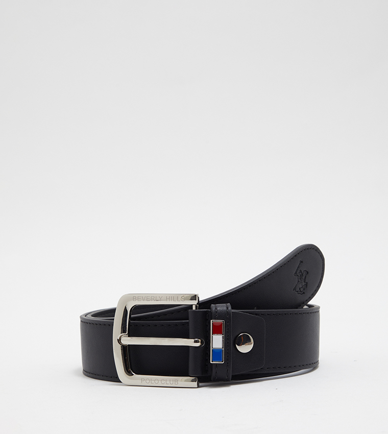 Buckle Closure Leather Belt