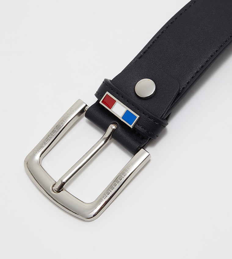 Buckle Closure Leather Belt