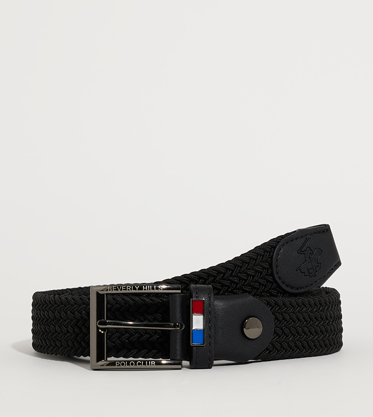 Logo Detail Buckle Closure Belt