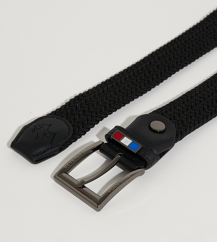 Logo Detail Buckle Closure Belt