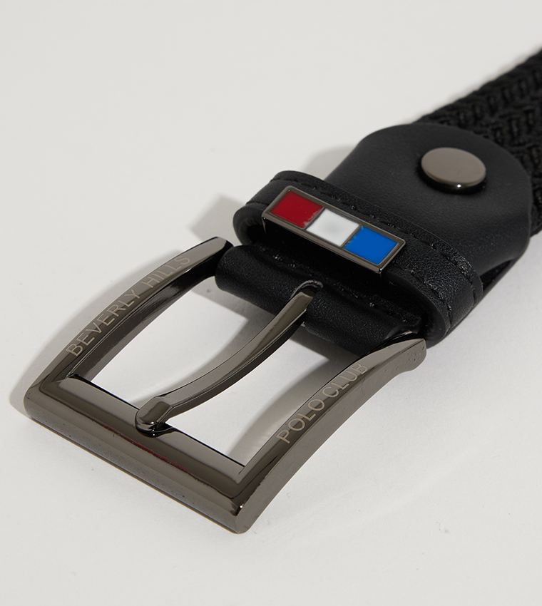 Logo Detail Buckle Closure Belt