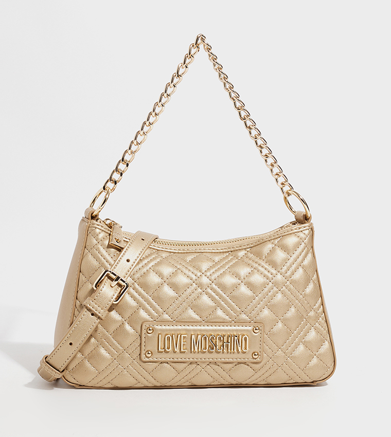 Moschino shoulder discount bag with logo