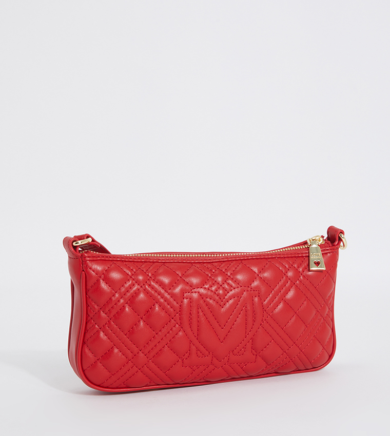 Logo Detail Quilted Shoulder Bag