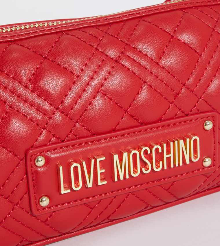Logo Detail Quilted Shoulder Bag