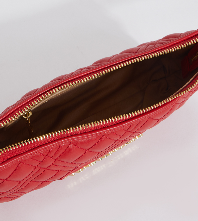 Logo Detail Quilted Shoulder Bag