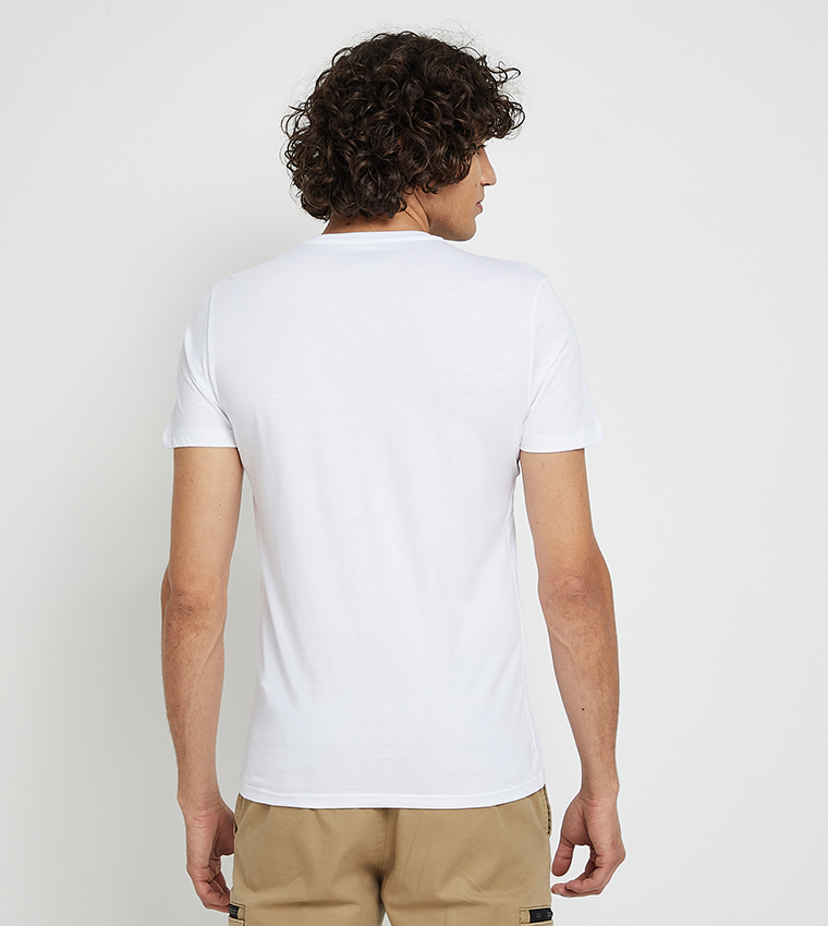 Pack of 3 Logo Printed Short Sleeves T-Shirts