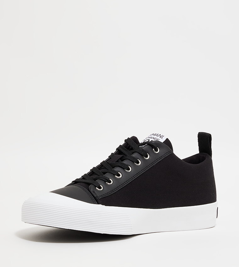 Armani sneakers black hotsell