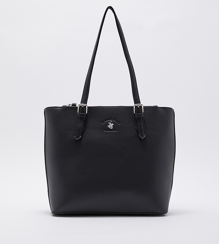 Buy Beverly Hills Polo Club Tote Bag Black In Black 6thStreet Qatar