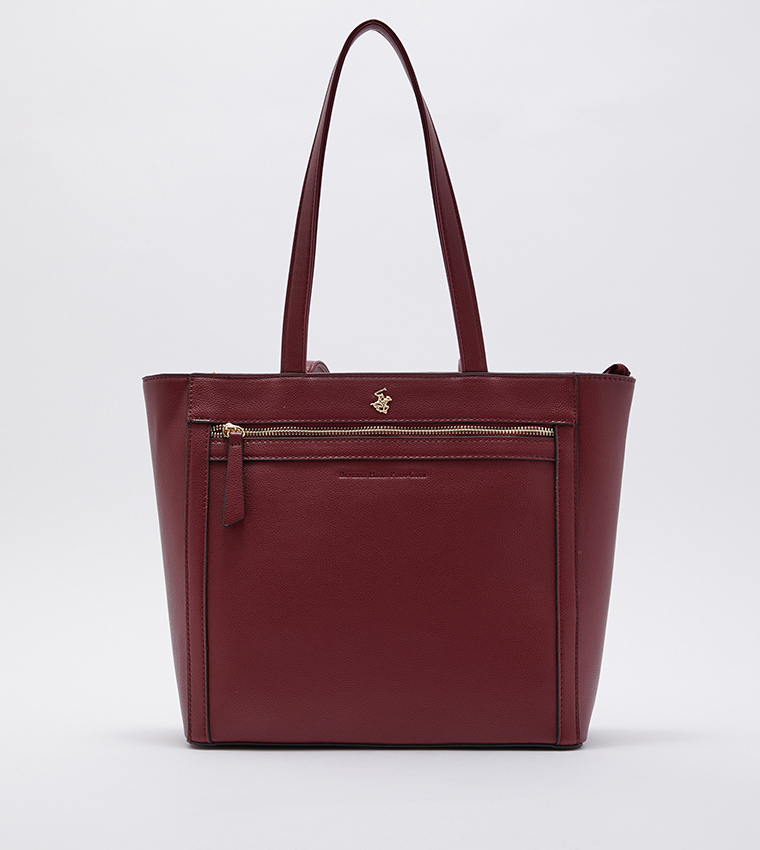 Buy Beverly Hills Polo Club Tote Bag Red In Red 6thStreet Saudi Arabia