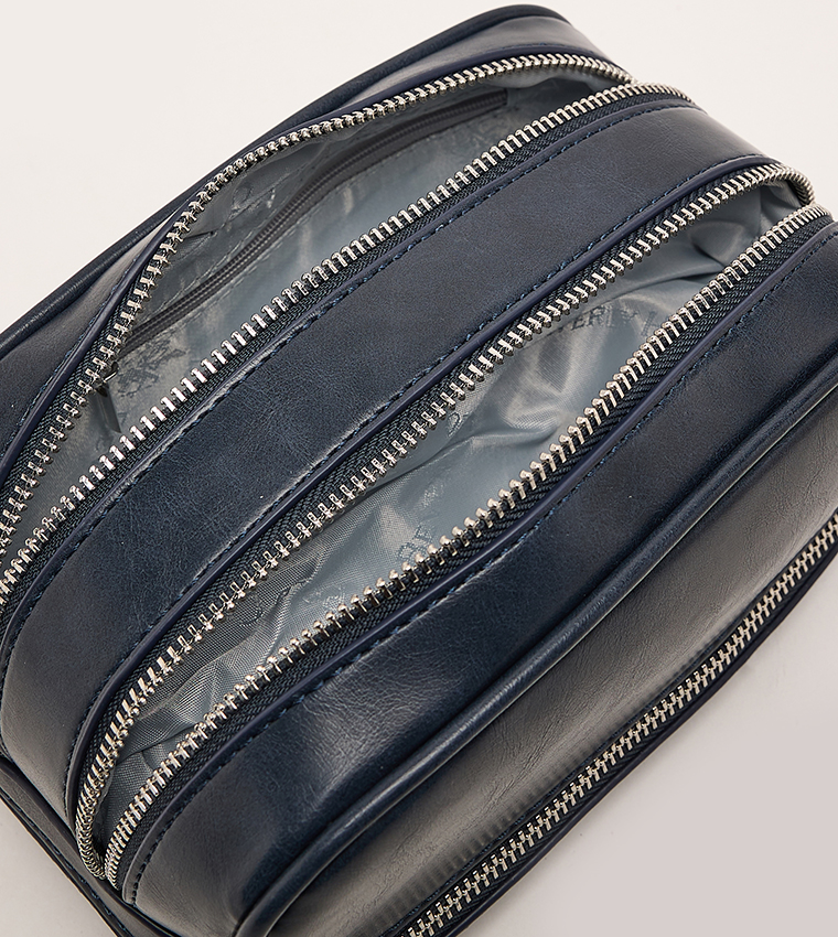 Logo Detail Toiletry Pouch