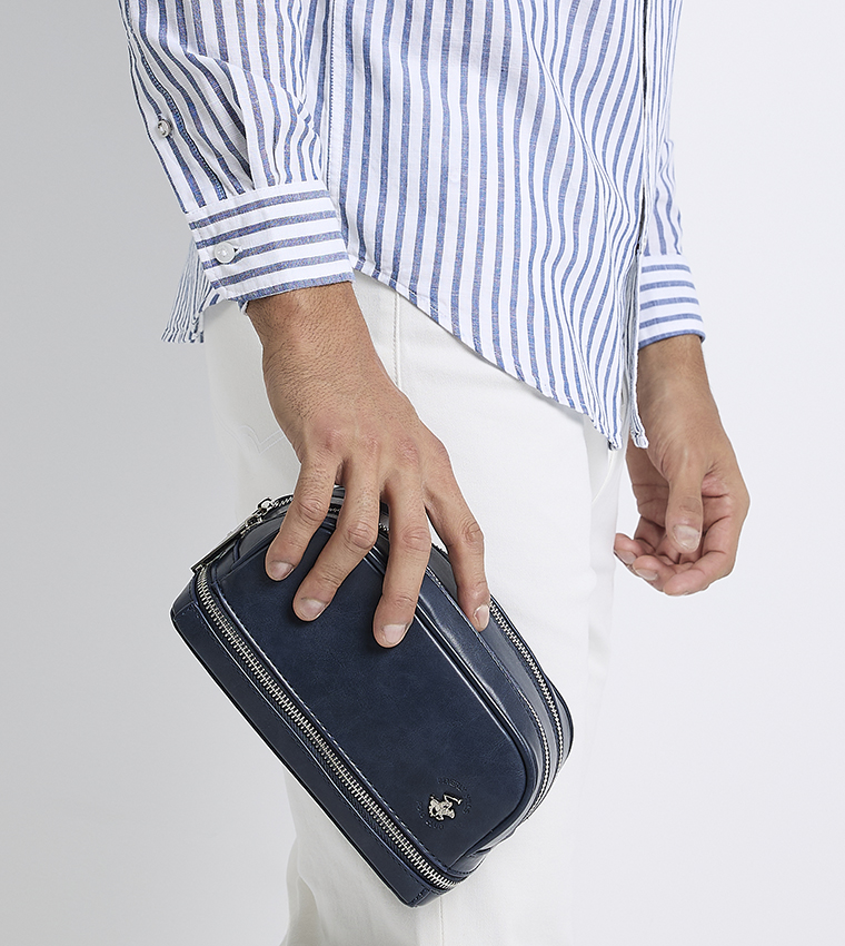 Logo Detail Toiletry Pouch