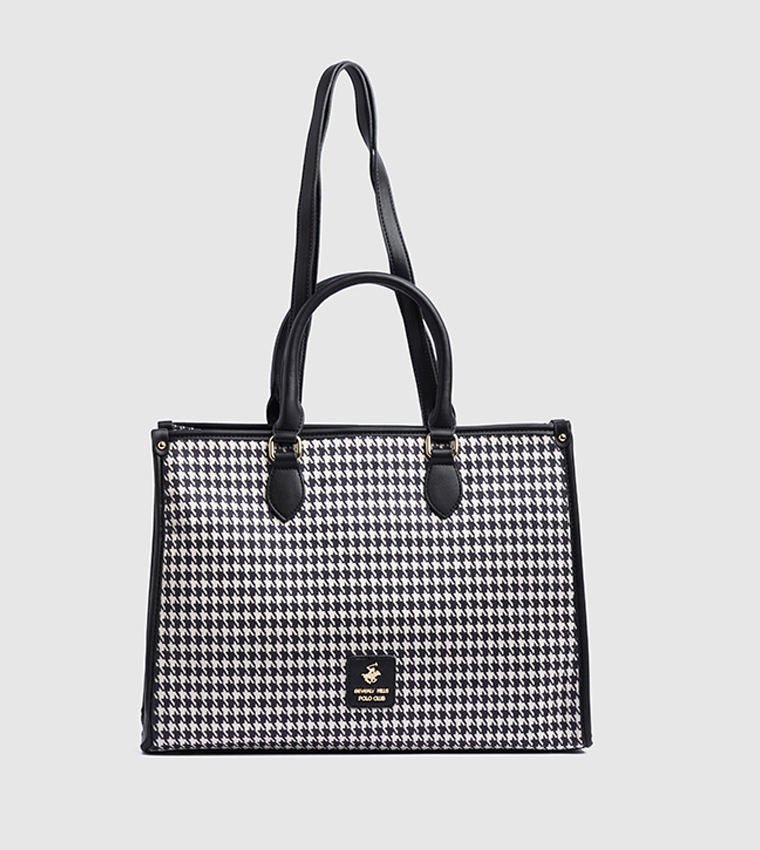 Houndstooth Tote Bag