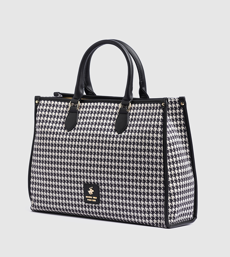 Houndstooth Tote Bag
