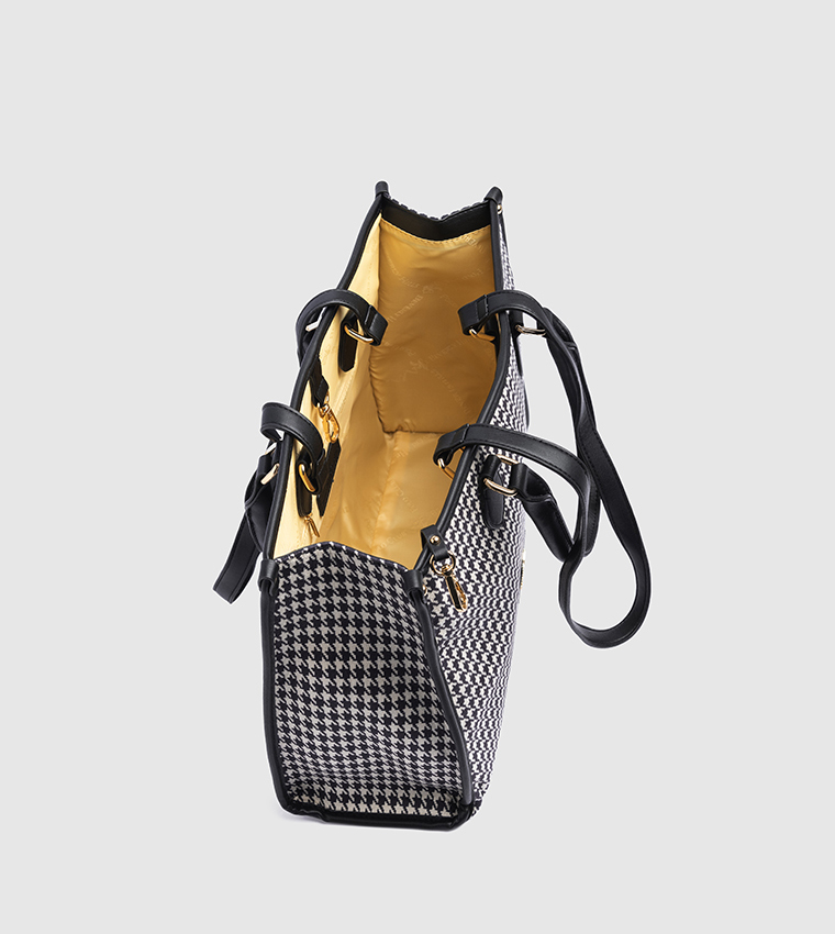 Houndstooth Tote Bag
