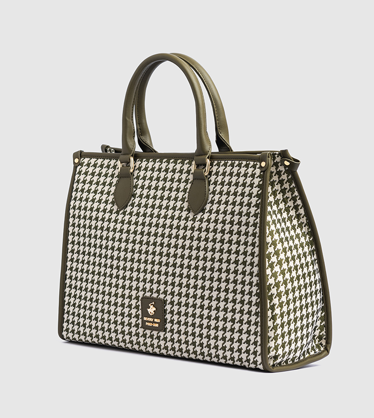 Houndstooth Tote Bag