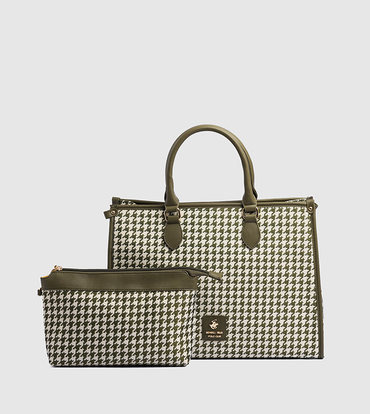 Houndstooth Tote Bag