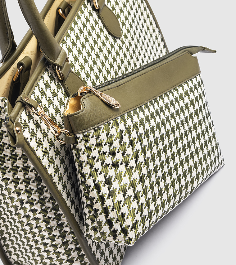 Houndstooth Tote Bag
