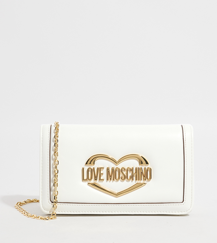 Buy Love Moschino Logo Detail Crossbody Bag In White 6thStreet UAE