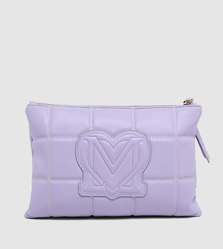 Quilted Zip Closure Crossbody Bag