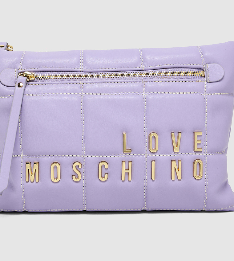 Quilted Zip Closure Crossbody Bag