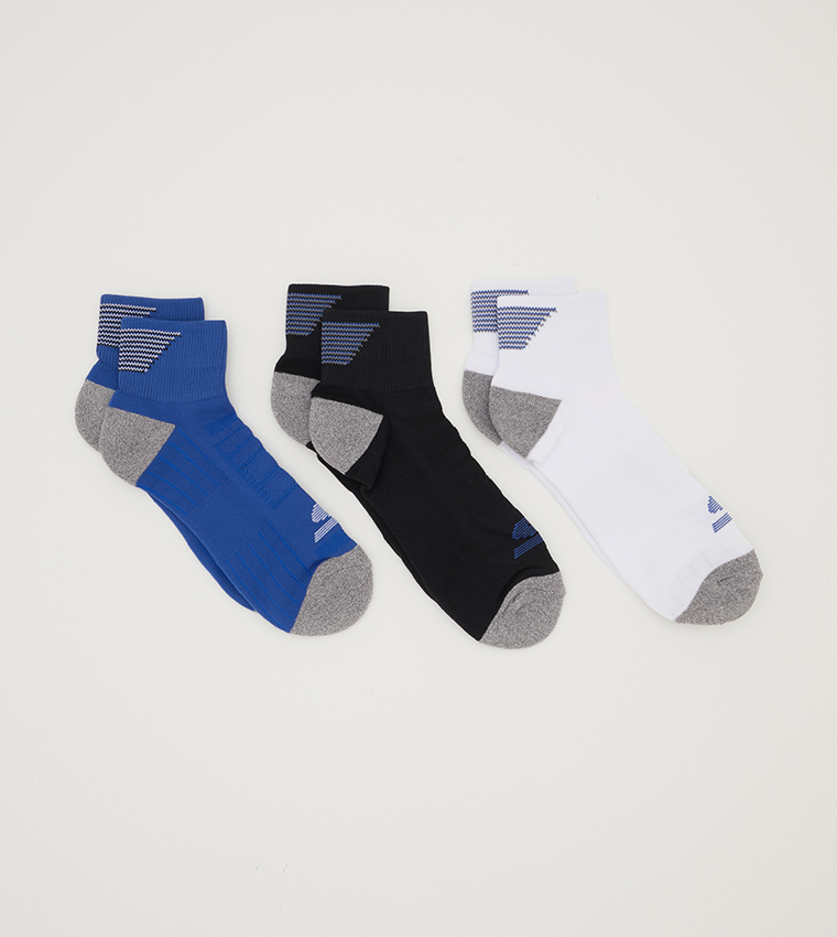 Pack of 3 Color Block Socks