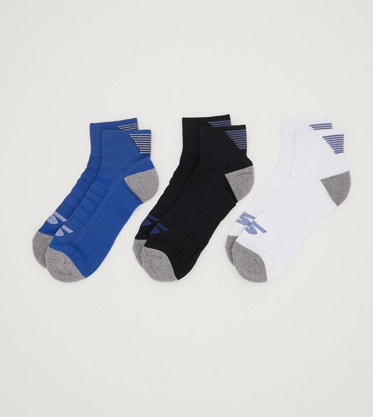 Pack of 3 Color Block Socks