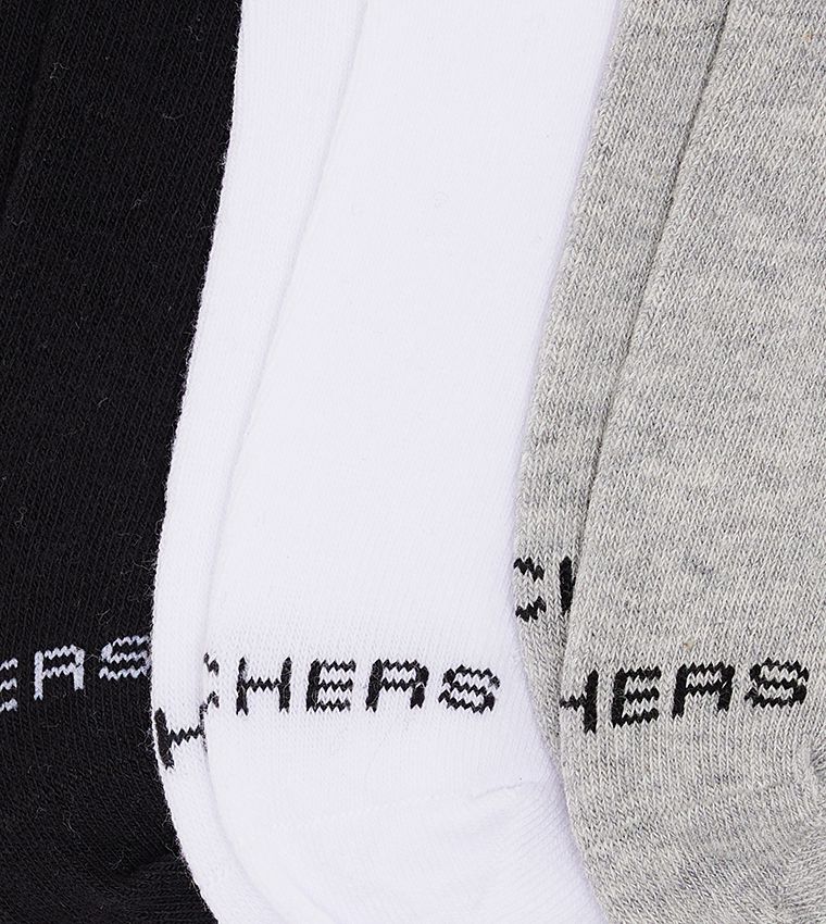 Pack of 3 Non Terry No Show Socks